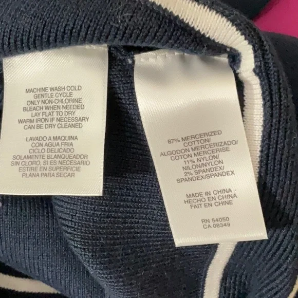 Navy blue and white blazer - Picture 6 of 6